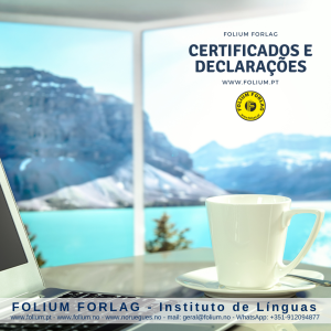 Certificados de frequência e declarações